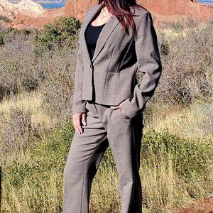 Ann Taylor fully lined Tan tropical wool suit